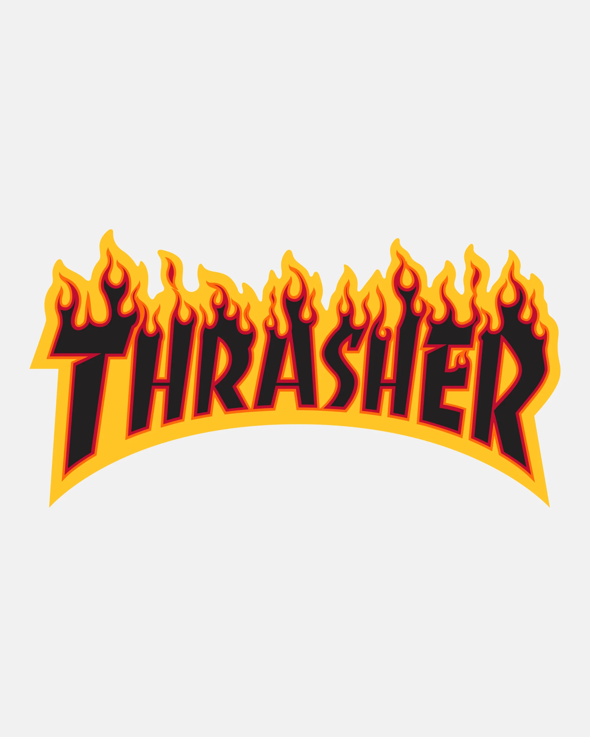 FLAME - STICKER - BLACK