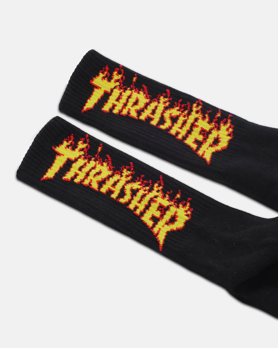 FLAME SOCKS - BLACK - Image 2