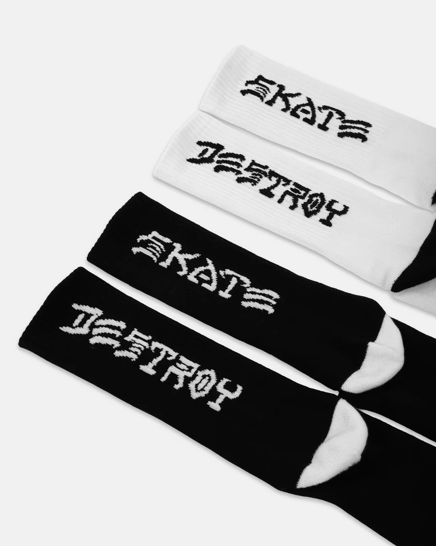 SKATE AND DESTROY SOCKS - 2 PACK - Image 2