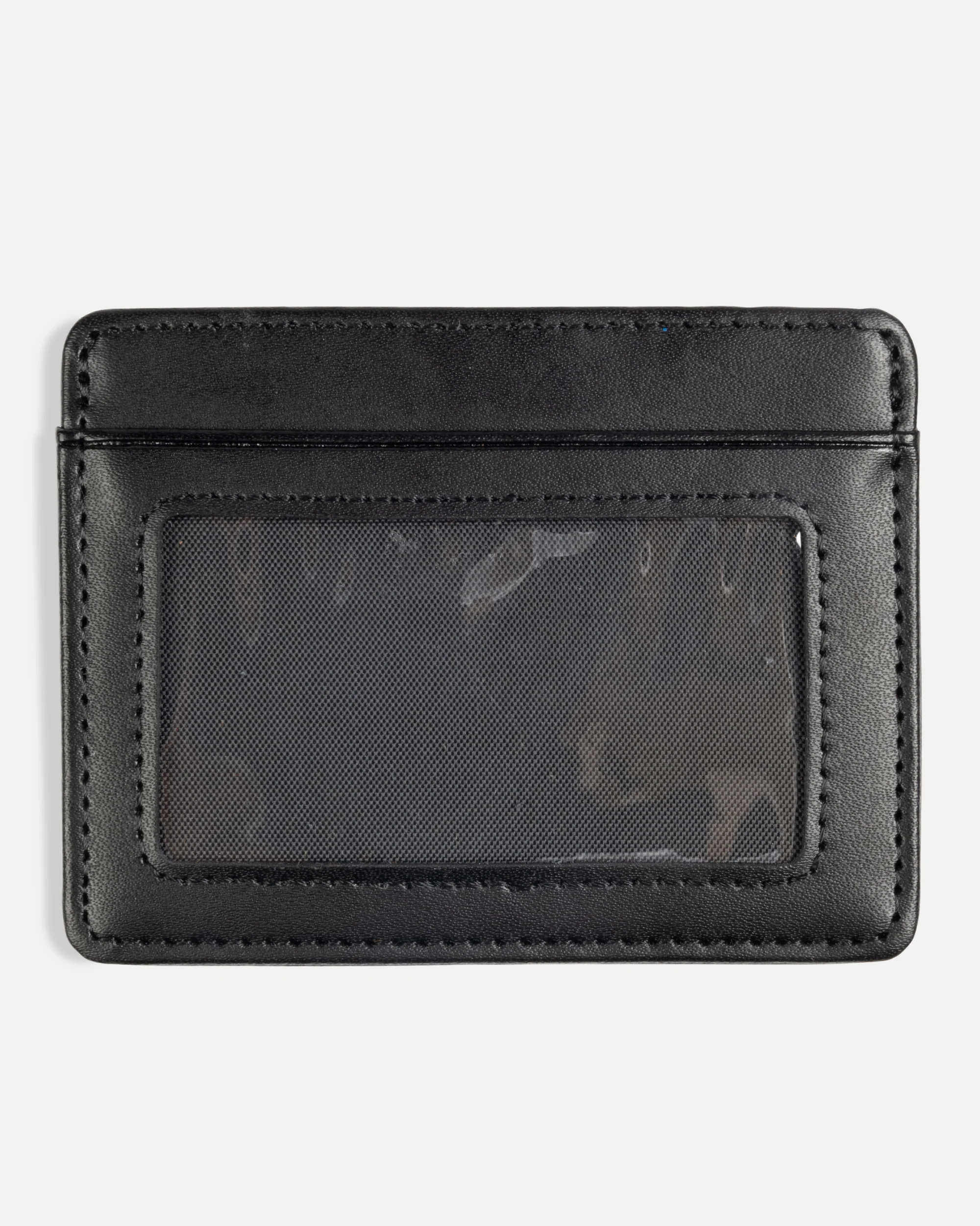 THRASHER - LEATHER CARD WALLET - BLACK - Image 2