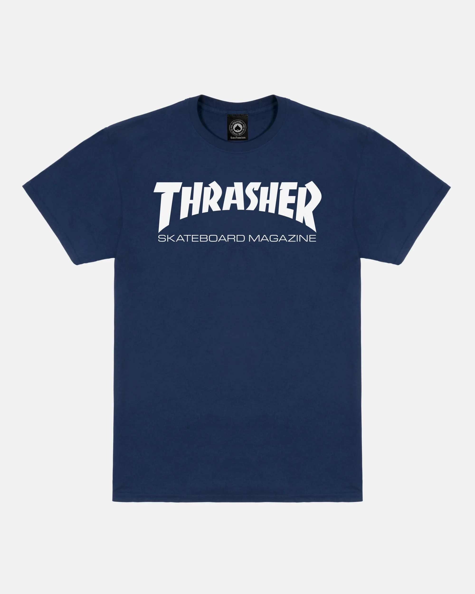 SKATE MAG - TSHIRT - NAVY / WHITE