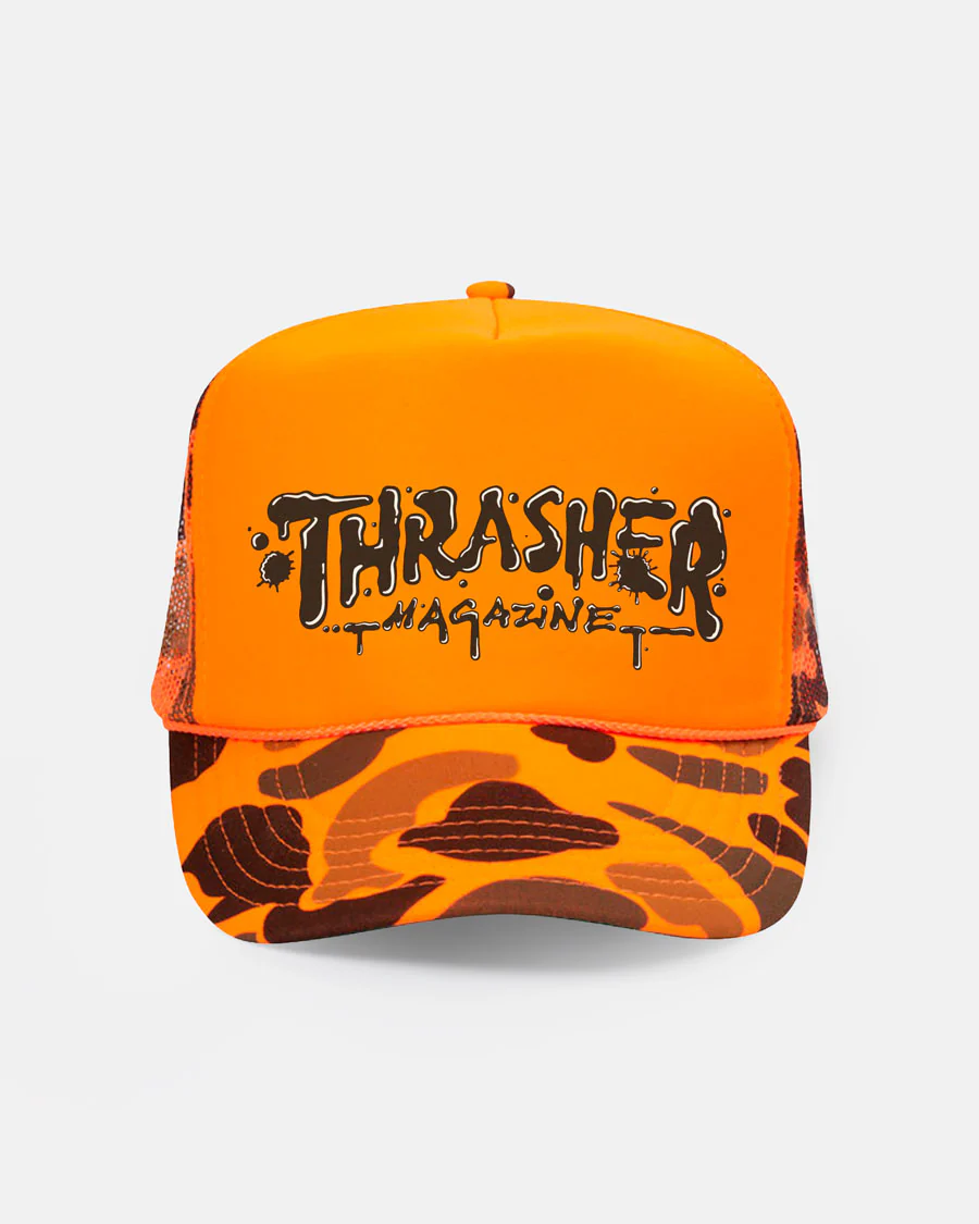 WET PAINT TRUCKER - ORANGE CAMO