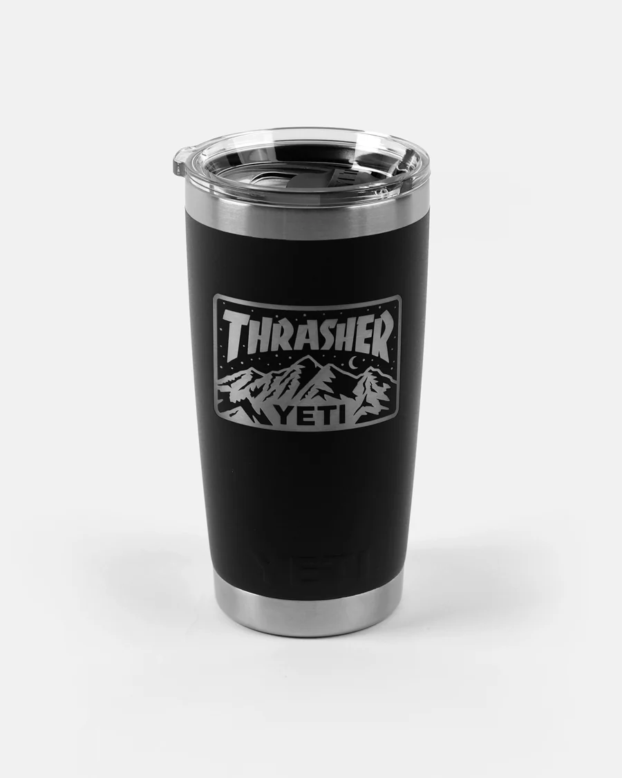 YETI X THRASHER 20 OZ RAMBLER - BLACK